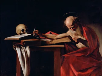 Der heilige Hieronymus beim Schreiben (Detail)